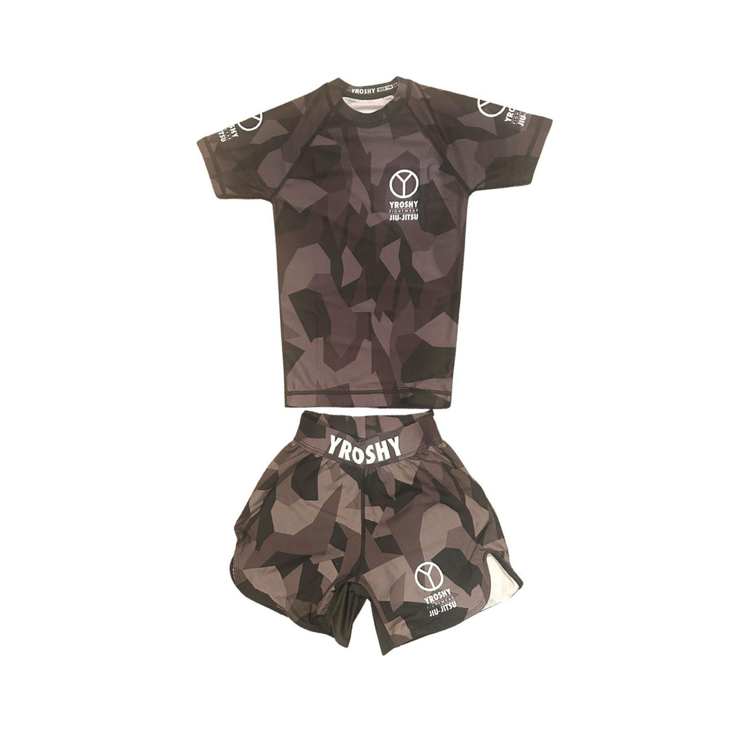 Kids NoGi Set Digital Camo Black - Yroshy Fightwear