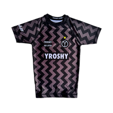 Load image into Gallery viewer, Kids No Gi Rash Guard Ranked Grey - Yroshy Fightwear