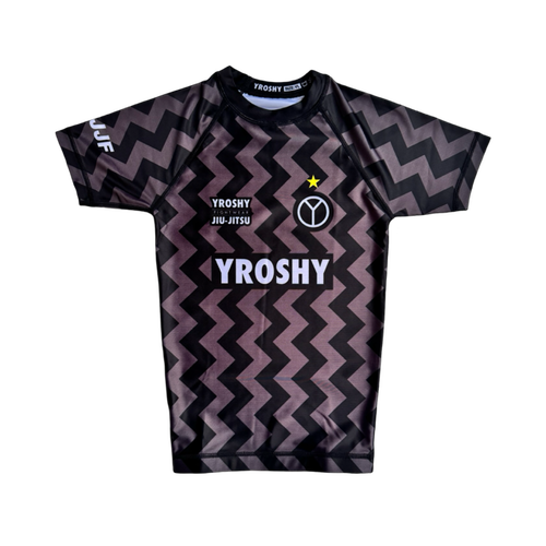 Kids No Gi Rash Guard Ranked Grey - Yroshy Fightwear