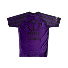 Load image into Gallery viewer, Adult No Gi Rash Guard Ranked Purple - Yroshy Fightwear