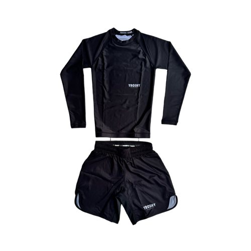Adult No Gi Nogi Set Ranked Black - Yroshy Fightwear