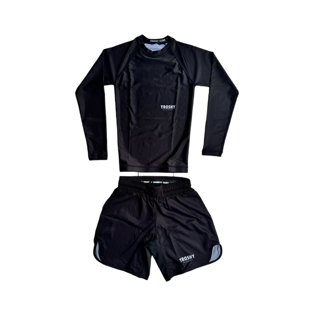 Adult No Gi Nogi Set Ranked Black - Yroshy Fightwear