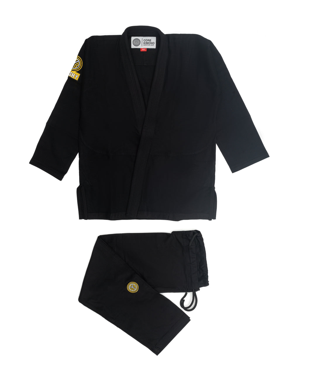 Kids CORE Kimono Black - Yroshy Fightwear