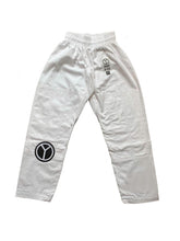 Load image into Gallery viewer, Kids Comp White BJJ Trousers Front