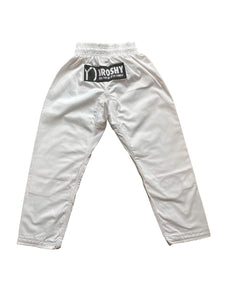 Kids Comp White BJJ Trousers Back