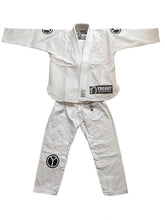 Load image into Gallery viewer, Kids Comp White BJJ Gi Front Full