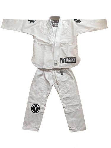 Kids Comp White BJJ Gi Front Full