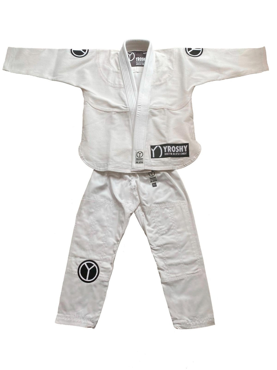 Kids Comp White BJJ Gi Front Full