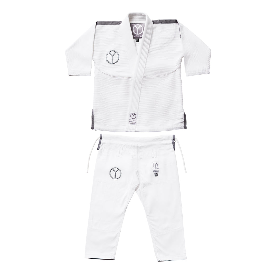 Kids Classic White Jiu Jitsu Gi - Yroshy Fightwear